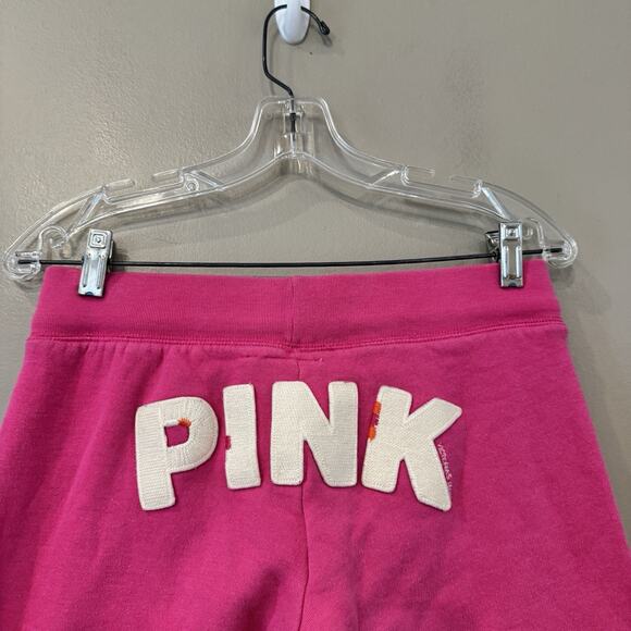 Victorias Secret VS PINK Vintage Y2K Sweatpants Joggers Dog Pup Logo XS Spellout - Picture 3 of 13